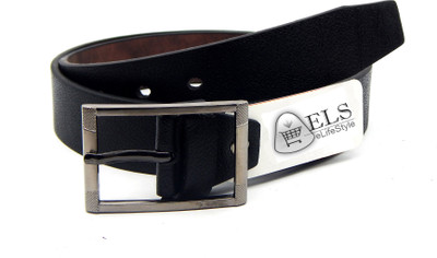 

ELS Men Formal, Casual Black Artificial Leather Belt