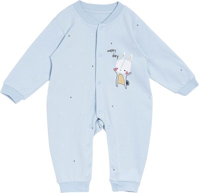 Camey Baby Boys & Baby Girls Blue Bodysuit