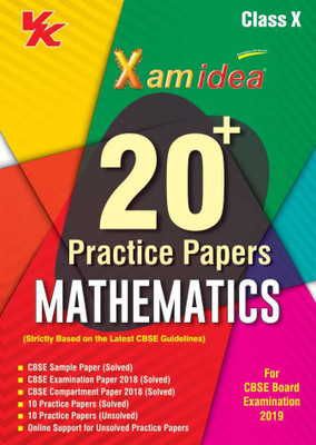 Xam Idea 20 Plus Cbse Sample Papers Mathematics Class 10 for 2019 Exam(English, Paperback, unknown)