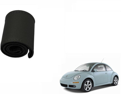 CARIZO Hand Stiched Steering Cover For Volkswagen Beetle(Black, Leatherite)