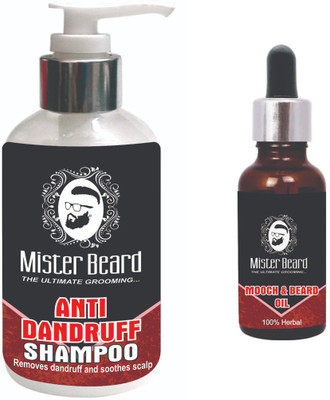 

Mister Beard ANTI DANDRUFF SHAMPOO WITH MOOCH OIL(Set of 2)