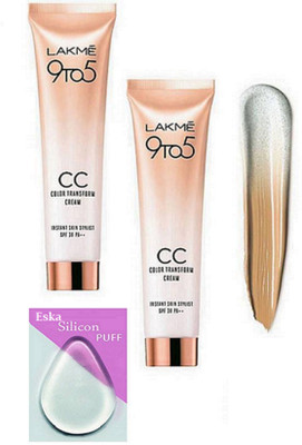 

Eska Silicon Puff & lkme CC Color Transform cream(Set of 3)