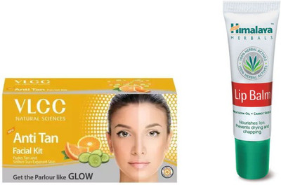

Himalaya Lip Balm, Anti Tan Facial Kit(Set of 2)