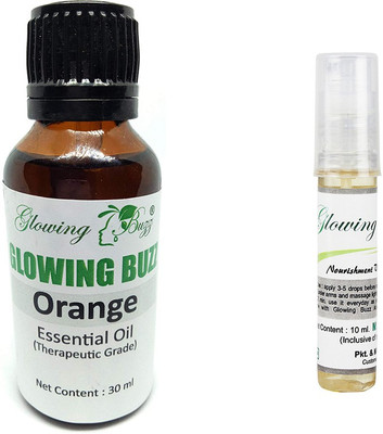 Glowing Buzz Combo of orange essential oil and vitamin e oil(Set of 2)