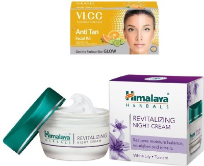 

Himalaya Revitalizing Night Cream, Anti Tan Facial Kit(Set of 2)