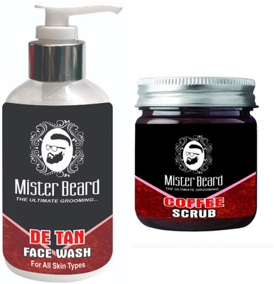 

Mister Beard DE TAN FACEWASH WITH COFFEE SCRUB(Set of 2)