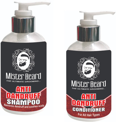 

Mister Beard ANTI DANDRUFF SHAMPOO WITH CONDITIONER(Set of 2)