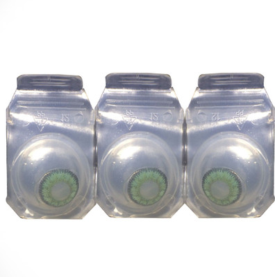 

Iconic Eye green color monthly contact lens 3 PCS Monthly Contact Lens(0.0, green, Pack of 2)