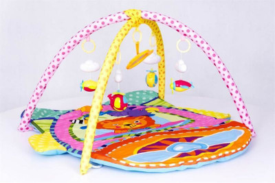 

ICE TREE Comfort Activity Play Gym | Newborn Play Mat with Lay & Play, Tummy Play, Sit and Play(Multicolor)