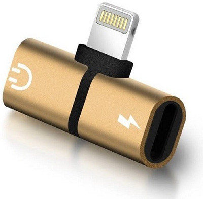 

Oxza 2-in-1 Lightning 8 pin to aux audio Headphone port + Charging Port Splitter Headphone Adapter(7 / 7 Plus/ 8 / 8 Plus/ X, Yellow)