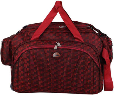 

Leatherworld (Expandable) Duffel Strolley Bag Duffel Strolley Bag(Red)