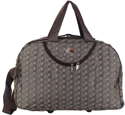 

Leatherworld (Expandable) Duffel Strolley Bag Duffel Strolley Bag(Grey)