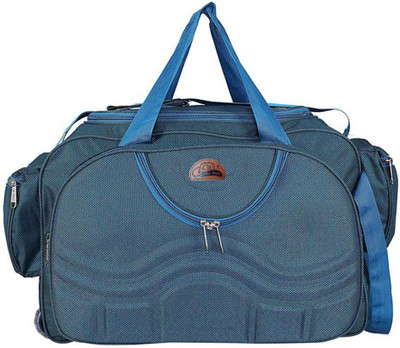 

Leatherworld (Expandable) Duffel Strolley Bag Duffel Strolley Bag(Blue)