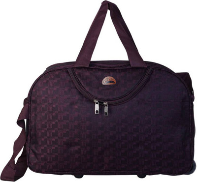 

Leatherworld (Expandable) Duffel Strolley Bag Duffel Strolley Bag(Purple)
