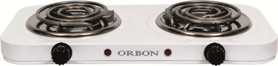 

Orbon Double 1250W + 1250W With Thermostat G Coil Stove Hot Plate Induction Cooktop Electric Cooking Heater(2 Burner)
