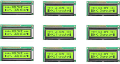 

Techwiz 9 Piece 16x2 Characters (Alphanumeric) LCD Display - with LED Backlight Educational Electronic Hobby Kit