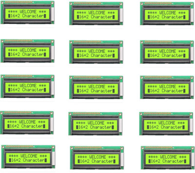 

Techwiz 15 Piece 16x2 Characters (Alphanumeric) LCD Display - with LED Backlight Educational Electronic Hobby Kit