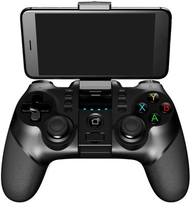 

Microware PG-9077 Wireless Bluetooth Handle Wireless Game Controller Games Joystick Gamepad for Smart Phones Tablets Smart TV Gamepad(Black, For Android)