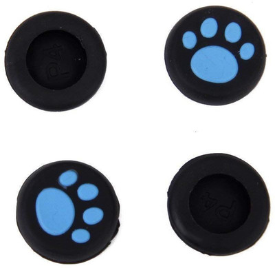 

Microware Blue 4Pcs Silicone Cat Paw Joystick Thumb Stick Grip Cap for PS2 PS3 PS4 One/360 Gaming Accessory Kit(Blue, Black, For PS4, Xbox 360, Xbox One, PS3)