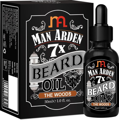 

Man Arden 7X Beard Oil (The Woods) - 7 Premium Oils Blend For Beard Growth & Nourishment Hair Oil(30 ml)