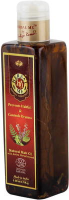

Herbal Me Hair Oil with Active Herbs Infused, Prevents Hairfall, Certified 100% Natural by Ecocert (France) Hair Oil(200 ml)