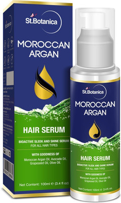 

StBotanica Moroccan Argan Hair Serum - Nourishing, Conditioning and Frizz Control Serum - No Sulphates, Paraben(100 ml)