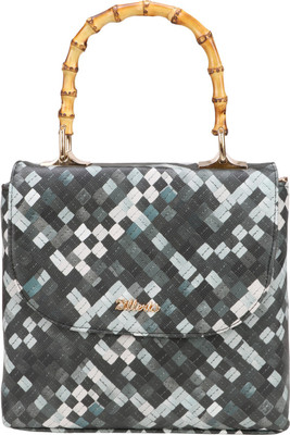 

zilleria Hand-held Bag(Grey, Multicolor)