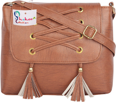 

Shokeen Collection Sling Bag(Brown)