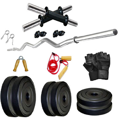 

WOLPHY 20 KG HOME GYM SET WITH 3 FEET ZIGZAG ROD Home Gym Combo(0 - 20 kg)