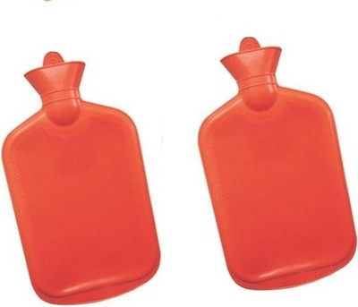 

CRETO Deluxe Plus Hot Water Bag Pack of 2 Non Electric rubber hot water bag 1 L Hot Water Bag(Red)
