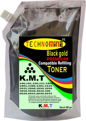 

Technomine Toner For use in K.M.T. 1800,1801,2200,2201,180,181,2035,1620 photo copier ( 500g ) Black Single Color Ink Toner Powder(Black)
