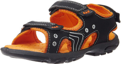 

Bata Boys Velcro Strappy Sandals(Black, Black orange