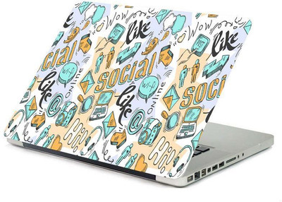 

PrintHunt FASHION DESIGNER LAPTOP STICKER MULTICOLOR Laptop Skin Sticker 3 MM VINYL LAPTOP STICKERS-629 VINYL Laptop Decal 15.6