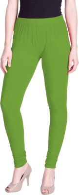 LUX LYRA Churidar  Ethnic Wear Legging(Light Green, Solid)