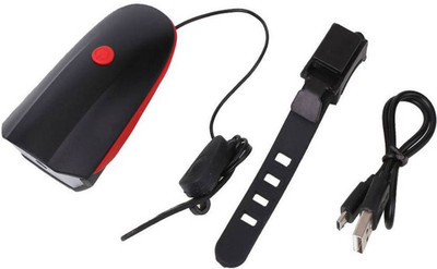 

ShivExim USB Rechargeable Bike Horn And Light Super Bright 3 Modes LED Front Light(Multicolor), Multi