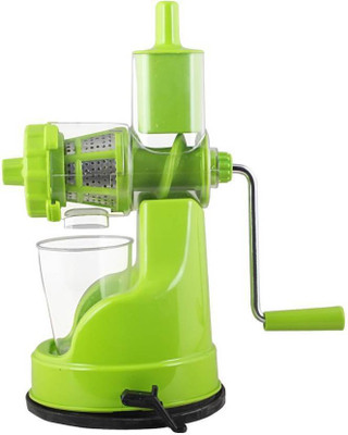 

KITCHEN INDIA Unique Design Plastic Hand Juicer (Green Pack of 1 1 Juicer(Green, 1 Jar)