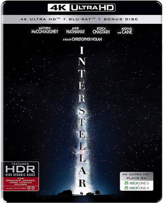 

Interstellar (Steelbook) (4K UHD + Blu-ray + Blu-ray Bonus Disc) (3-Disc)(4K(UHD) Blu-ray English)