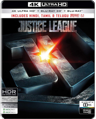 

Justice League (Steelbook) (4K UHD + Blu-ray 3D + Blu-ray) (3-Disc)(4K(UHD) Blu-ray English)