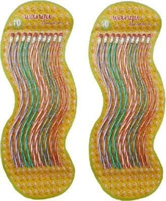 

TASHKURST Creative Magic Stationery Colorful Flexible Pencil with Eraser 20 Piece set- Ideal for Student , Office Use etc Pencil Pencil(Set of 2, Multicolor)