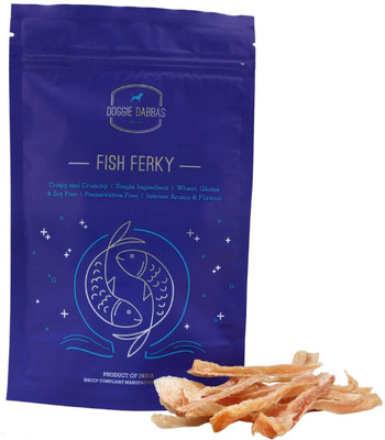Doggie Dabbas Fish Ferky Wheat, Gluten and SOYA Free 50g Fish Dog Treat(50 g)