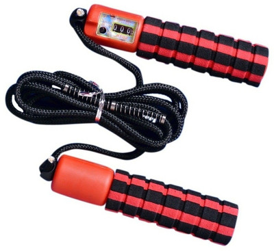 

SPORTSHOLIC New Skipping Jump Rope With Counter, Foam Handle For Men Women Fitness Speed Skipping Rope(Multicolor, Length: 685 inch)
