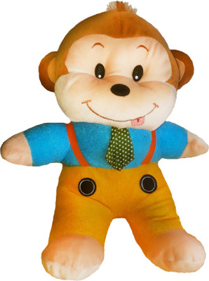 

Roy Toys Monkey Sitting 29 cm Blue And Yellow - 29 cm(Blue)