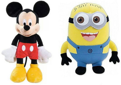 

DD RETAIL minnie(40cm) and Mickey mouse(55 cm) Combo Soft Toys Large Size,Best Birthday And Return Gifts - 60 cm(Multicolor)