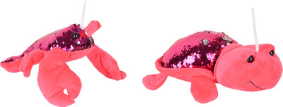 

Deals India pink Turtle Stuffed Animal Toy (26 cm) and lobster- Pink cute sea creature (30 cm) set of 2 - 25 cm(Multicolor)