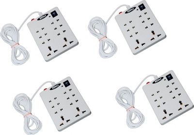 

NXT POWER 8+1 (4 PCS) 8 Socket Surge Protector(White)