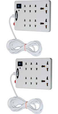 

NXT POWER 8+1 (2 PCS) 8 Socket Surge Protector(White)