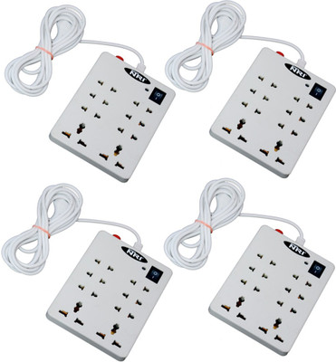 

NXT POWER 8+1 (4 PCS) 8 Socket Surge Protector(White)