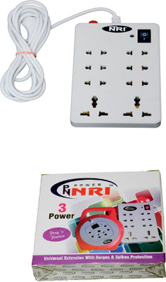 

NXT POWER 8+1 (1 PCS) 8 Socket Surge Protector(White)