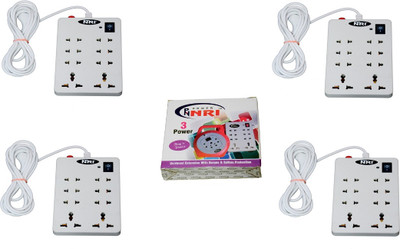 

NXT POWER 8+1 (4 PCS) 8 Socket Surge Protector(White)