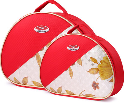 

SAMAA VANITY-COMBO-RED-036 High quality case, Perfect travel makeup case, Gorgeous exterior Vanity Box(Red)